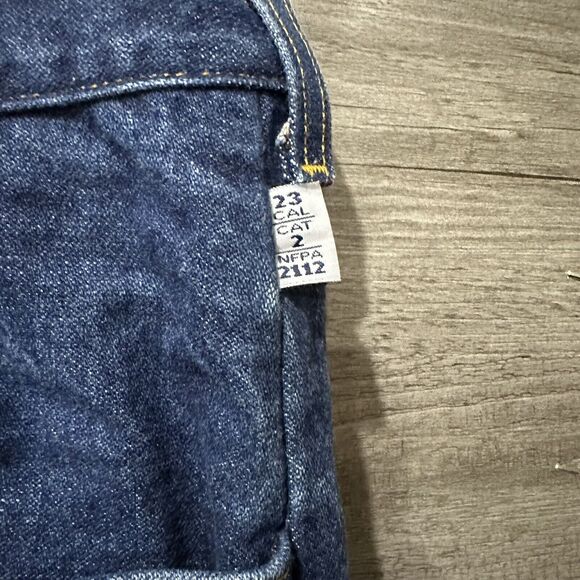 Tyndale FR Flame Resistant Denim Jeans Mens 39x 31 Blue Straight Leg NFFA 2112 - Picture 2 of 6